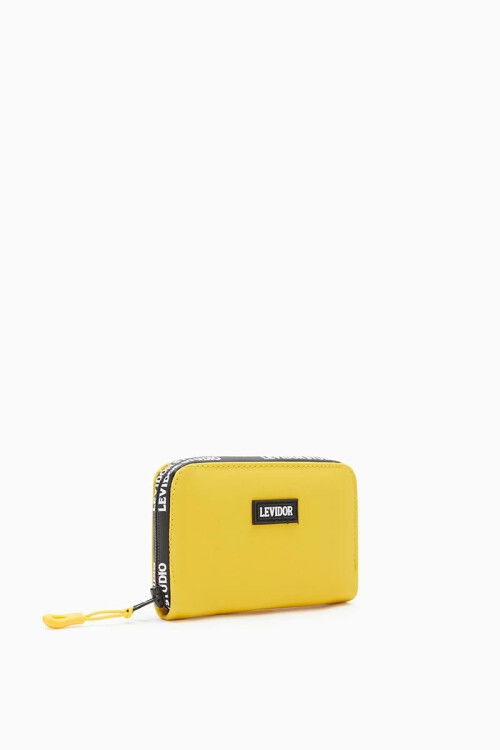 Yellow Textile Womens Wallet 920003
