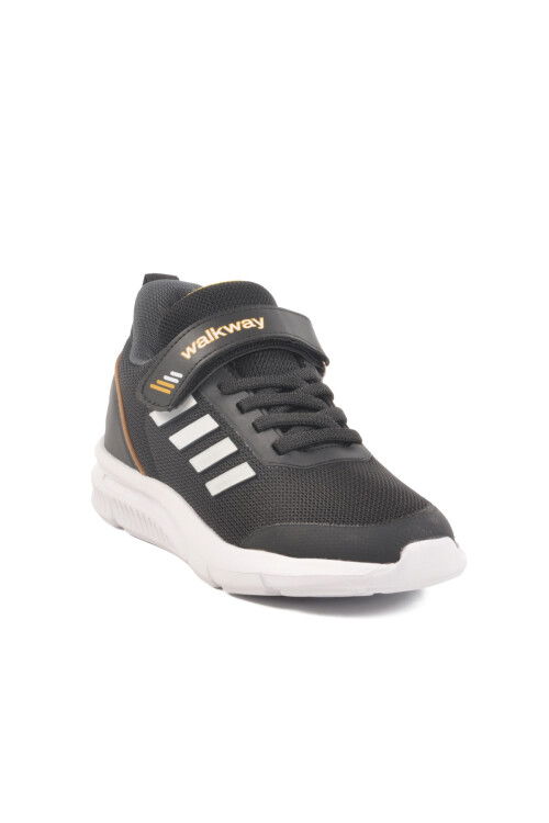 حذاء رياضي خفيف الوزن للأطفال من الجنسين مزود بشريط فيلكرو باللونين الأسود والأبيض، مفضل 100 F