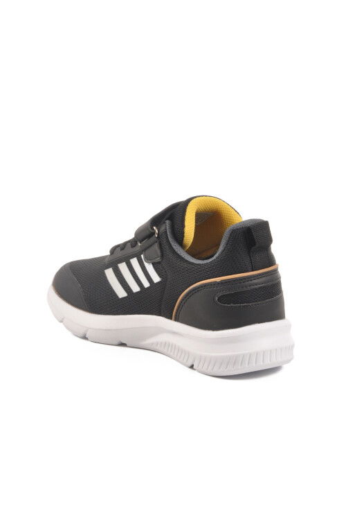 حذاء رياضي خفيف الوزن للأطفال من الجنسين مزود بشريط فيلكرو باللونين الأسود والأبيض، مفضل 100 F