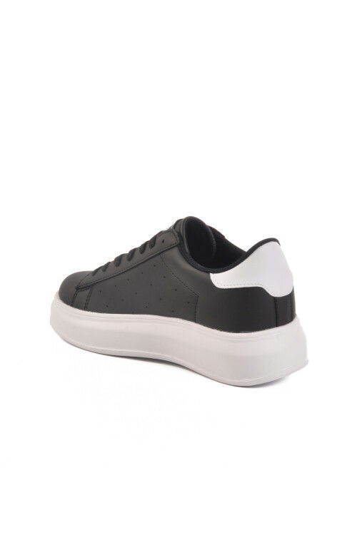 Black and White Lace-Up Womens Sneakers 156 G