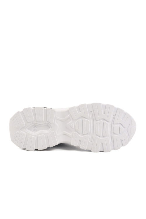 Black and White Leather Lace-Up Womens Sneakers 159 G