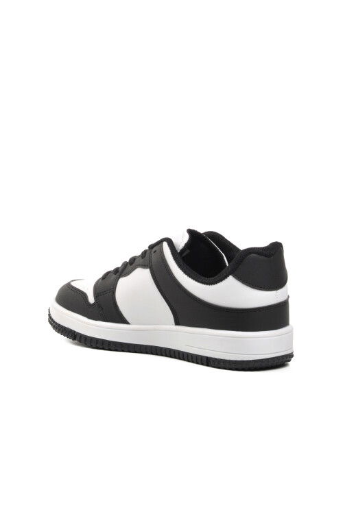 Black and White Lace-Up Boys Sneakers Haykat Short G