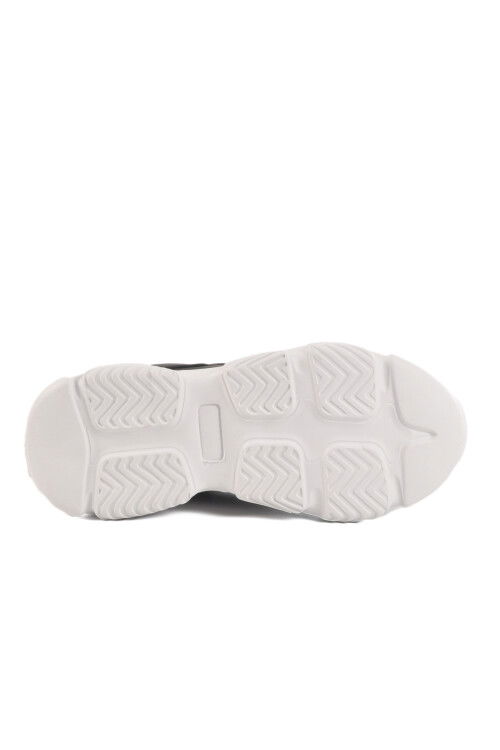 Black and White Lace-Up Womens Sneakers DRK171 G