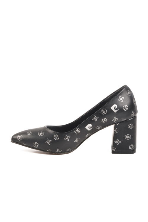 حذاء سهرة نسائي بكعب عالٍ أسود 50176 Z