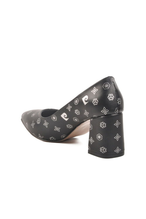 حذاء سهرة نسائي بكعب عالٍ أسود 50176 Z