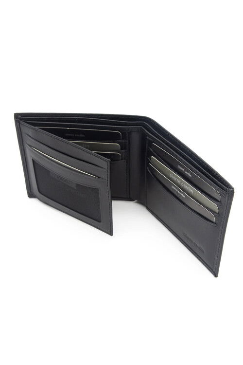 Black Genuine Leather Mens Wallet 2361