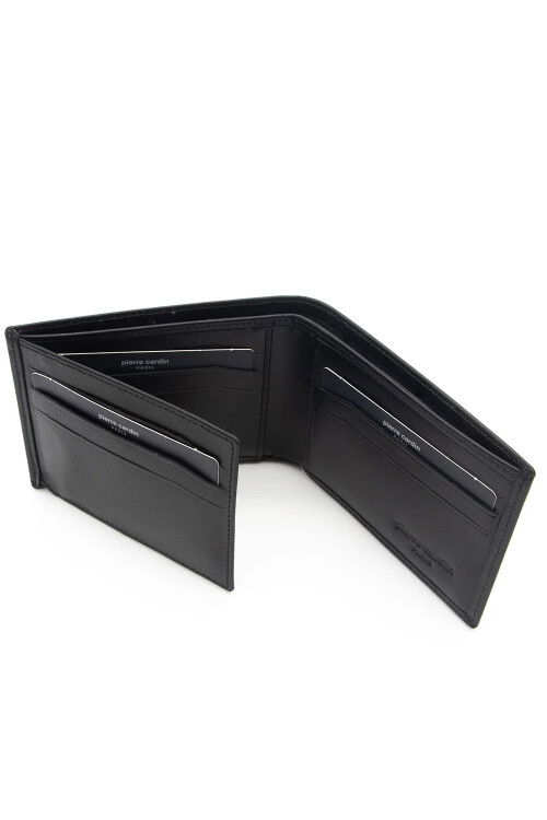 Black Genuine Leather Mens Wallet 3234