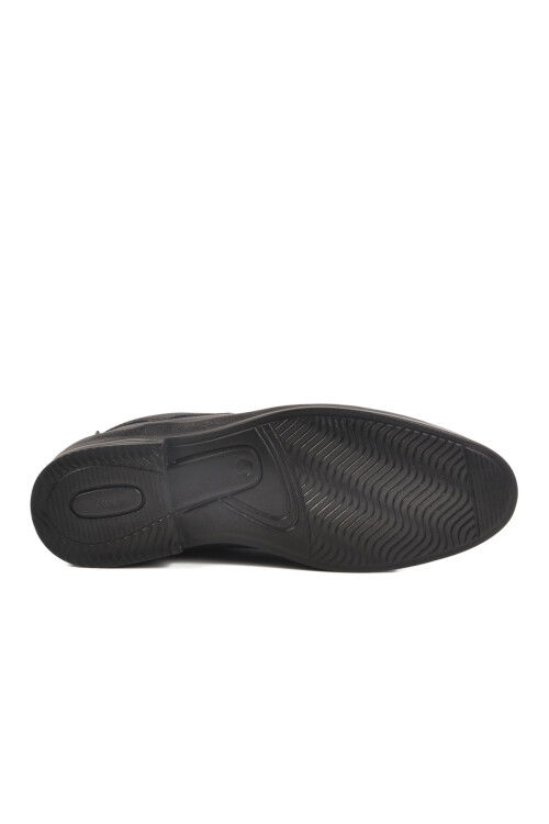 Black Genuine Leather Gel Sole Anatomic Mens Casual Shoes Gmz 533 M