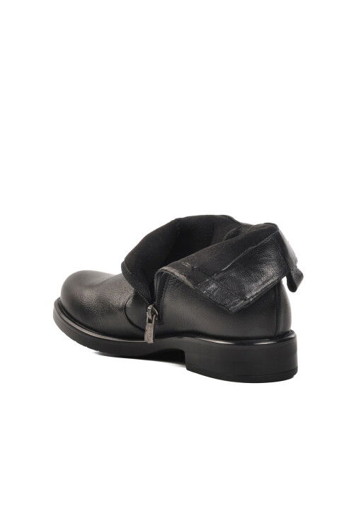 Siyah Hakiki Deri Kadın Bot 1852533K Z