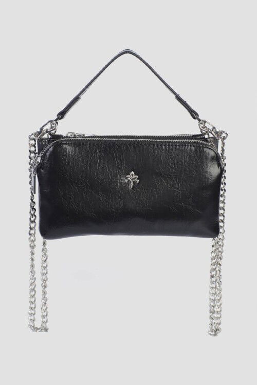 Black Womens Crossbody Bag IM464-2