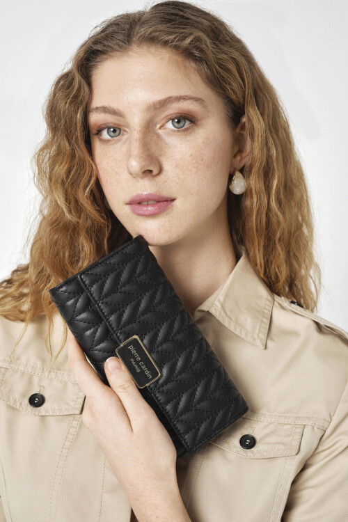 Black Womens Wallet 06PC25Y614-KLSA