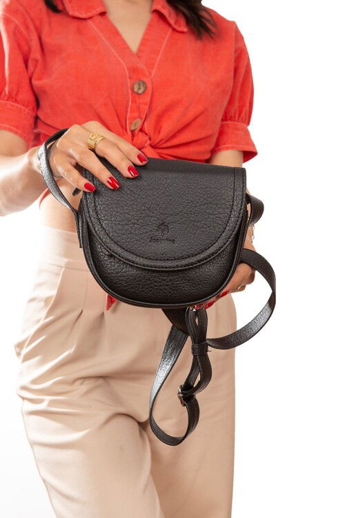 Black Womens Crossbody Bag IM455-4