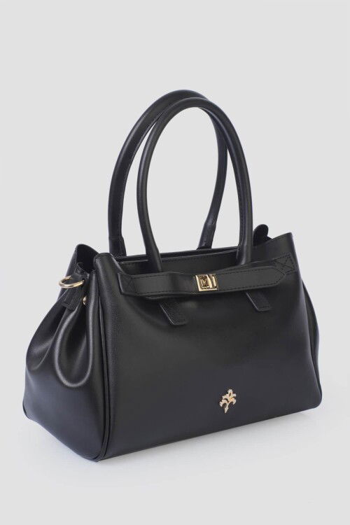 Black Womens Hand and Shoulder Bag IM596