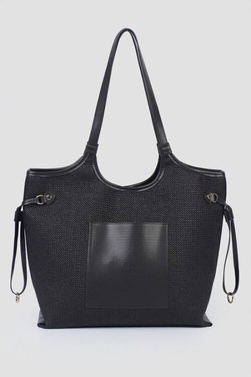 Black Womens Hand and Shoulder Bag IM611