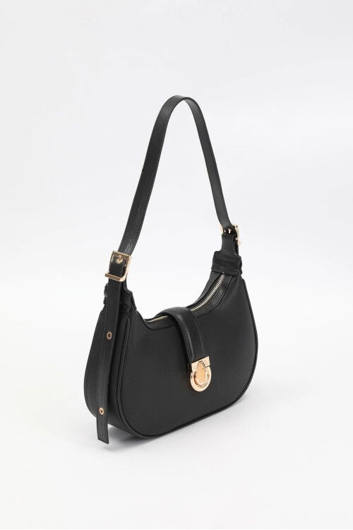 Black Womens Handbag and Shoulder Bag 930212
