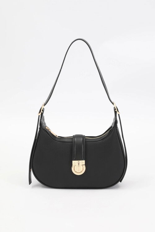 Black Womens Handbag and Shoulder Bag 930212