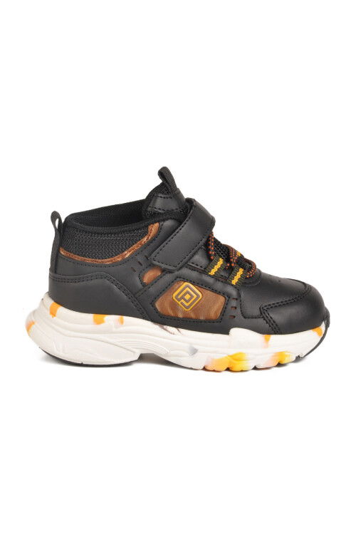 Black Velcro Lightweight Unisex Baby Sneakers 2063 B