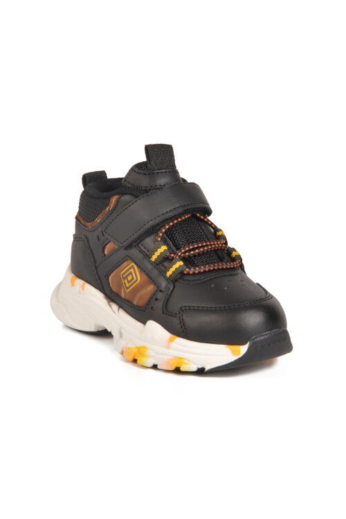 Black Velcro Lightweight Unisex Baby Sneakers 2063 B