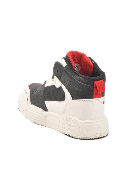 Black Red Velcro Ankle Boy Sneaker King Long P