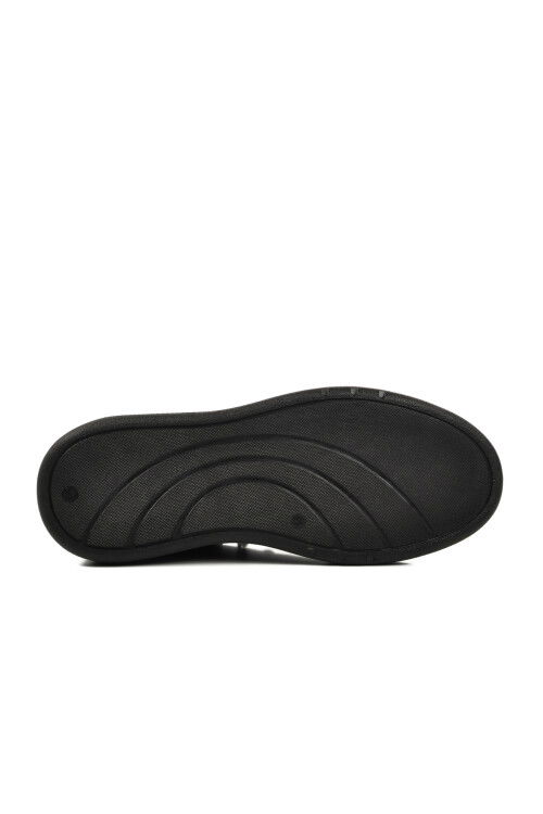 WIDE MOLD Black Rubber Laced Mens Casual Shoes 404 M