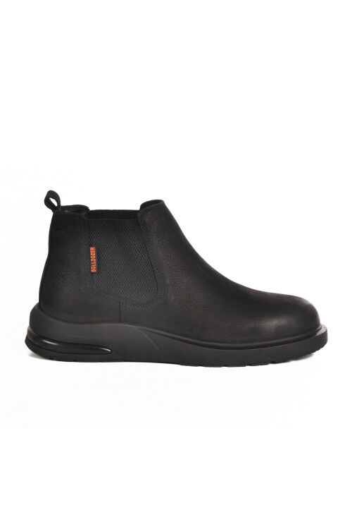 Black Nubuck Genuine Leather Mens Chelsea Boots 260042 M
