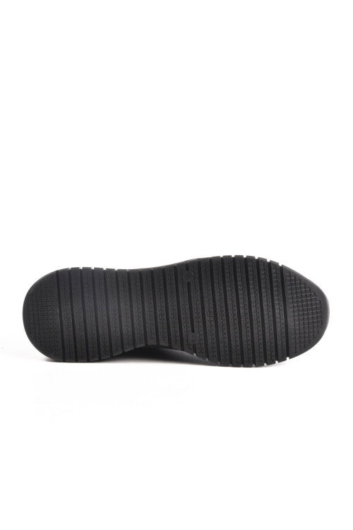 Black Nubuck Genuine Leather Mens Casual Shoes 43255-1 M