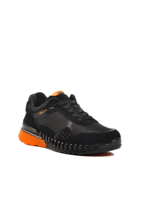 Black Orthopedic Mens Casual Shoes 6220 M