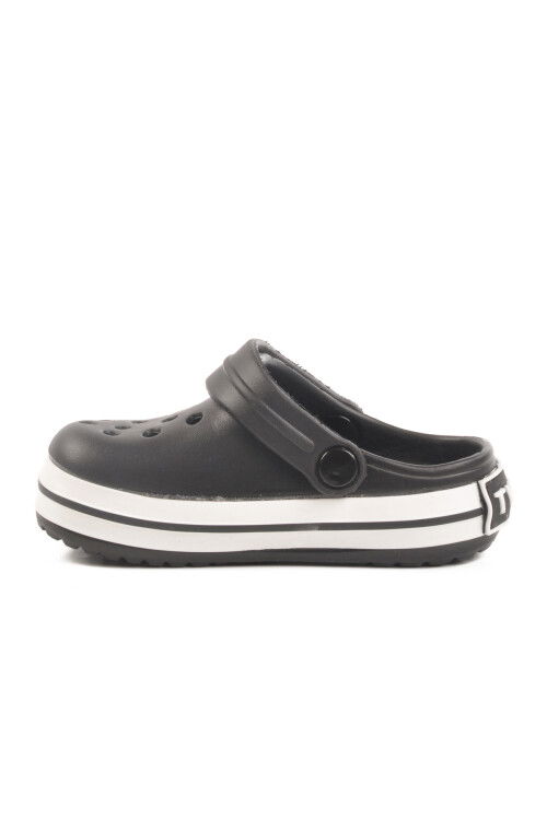 Black Eva Light Unisex Kids Sabo Slippers 214 P