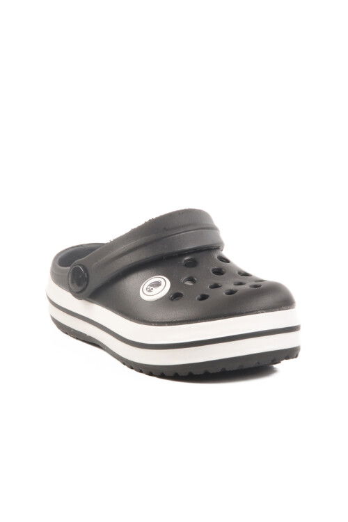 Black Eva Light Unisex Kids Sabo Slippers 214 P