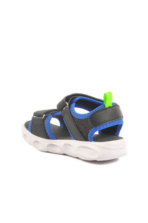 Blue Velcro Lighted Boys Sports Sandals 018127 P