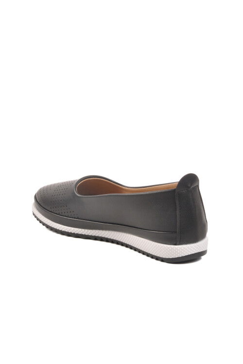 Black Lightweight Flexible Womens Casual Shoes PC-54566 Z