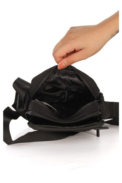 Black Mens Clutch Handbag and Shoulder Bag 01PC00100