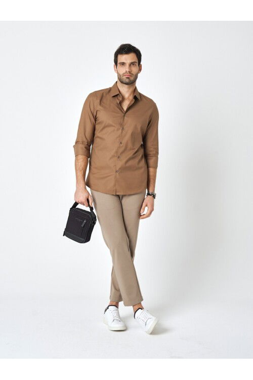 Black Mens Clutch Handbag and Shoulder Bag 01PC00100