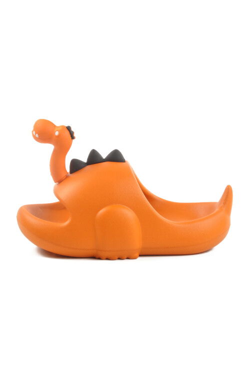 Orange Light Eva Dinosaur Figured Unisex Kids Slippers Cool PF