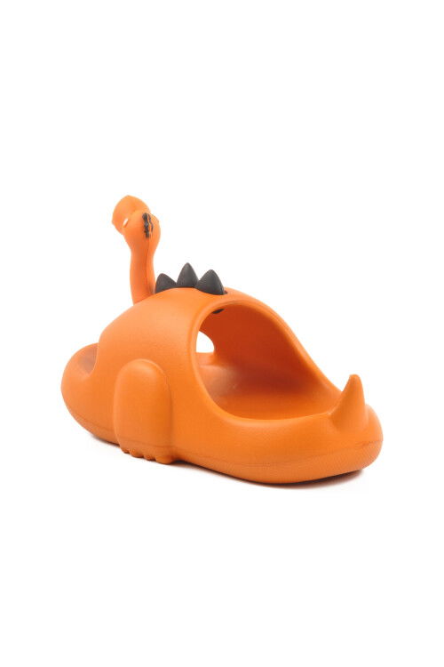 Orange Light Eva Dinosaur Figured Unisex Kids Slippers Cool PF