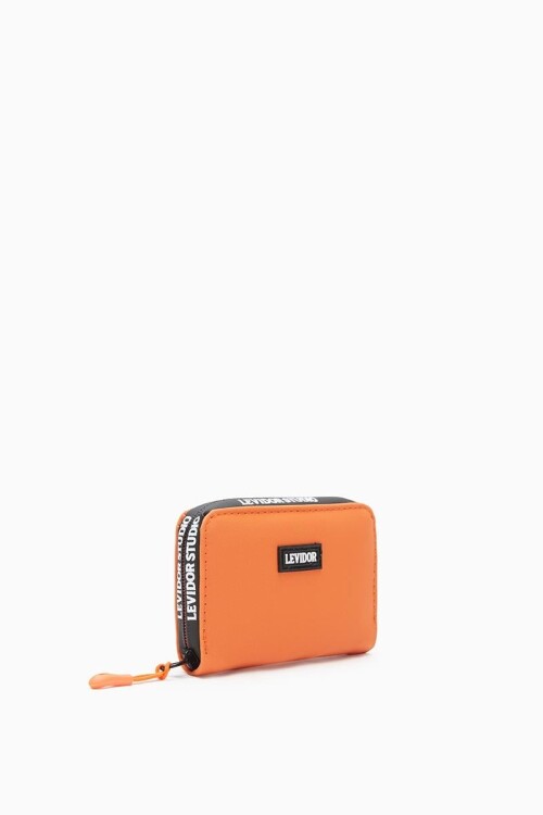 Orange Textile Womens Wallet 920003