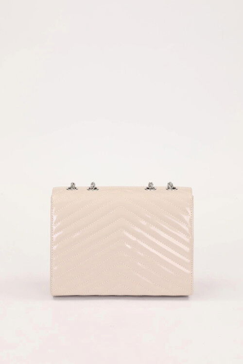 Mink Patent Leather Womens Shoulder Bag 930076