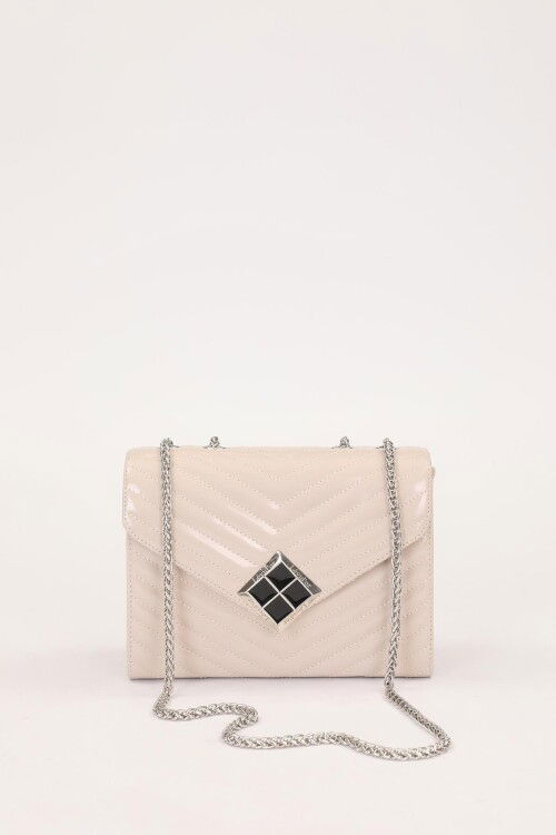 Mink Patent Leather Womens Shoulder Bag 930076