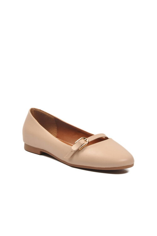 Beige Skin Light Flexible Womens Ballerinas 312456 Z