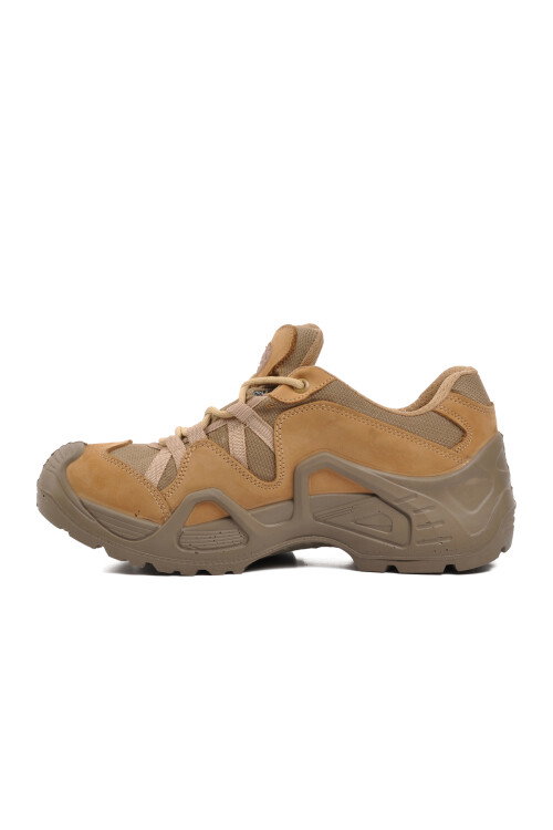 Beige Nubuck Mens Outdoor Shoes P1493 M