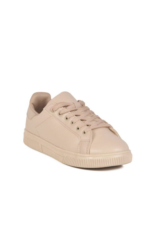 Beige Skin Lace-Up Lightweight Womens Sneakers Mota 600 G