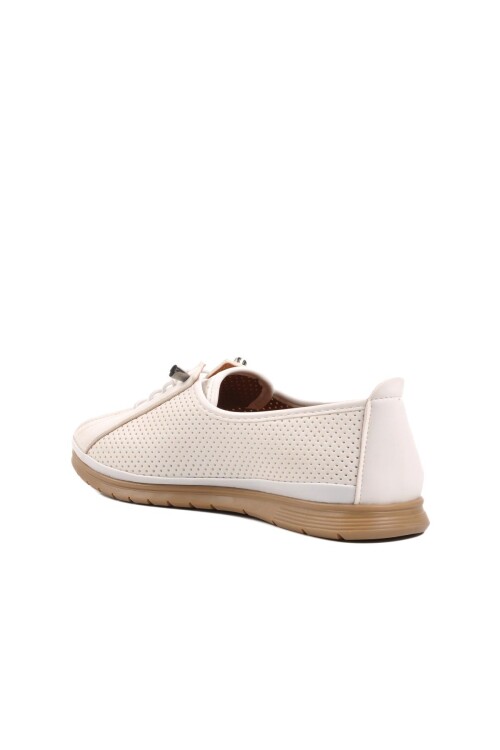 White-Nut Womens Ballerinas 05 Z