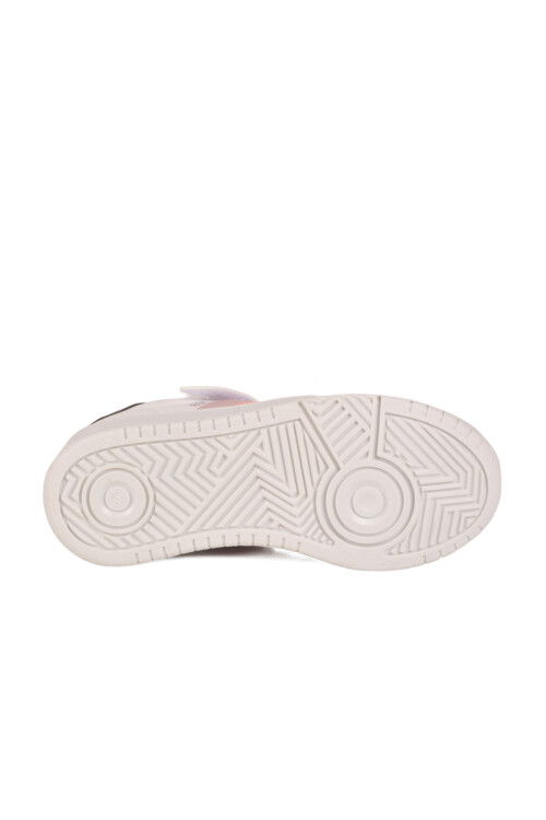 حذاء رياضي خفيف الوزن للفتيات من كوبر إف، مزود بشريط فيلكرو باللون الأبيض