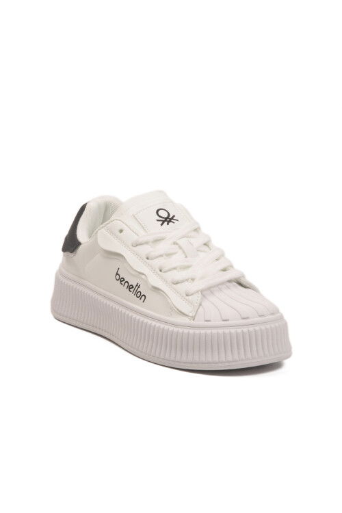 Beyaz Bağcıklı Unisex Spor Ayakkabı BNI-12152 G