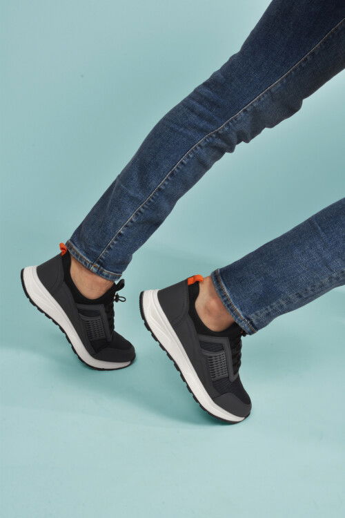 Smoked Lightweight Flexible Lock Laced Mens Sneakers Nans 6006 M