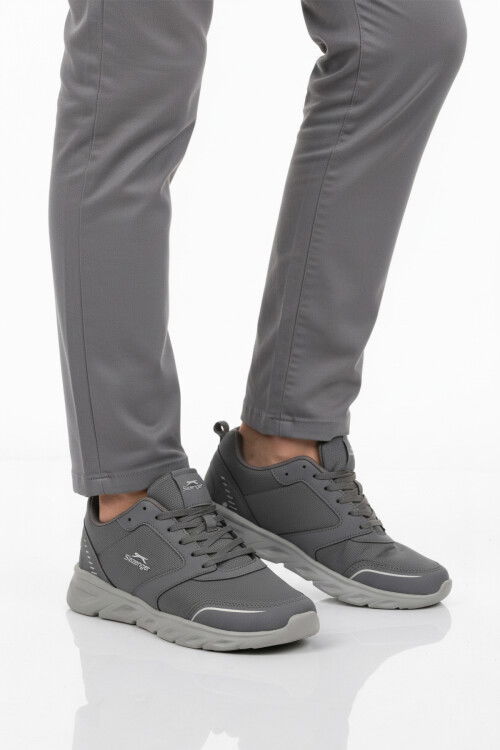 Füme Bağcıklı Hafif Esnek Cilt Erkek Spor Ayakkabı Epic M