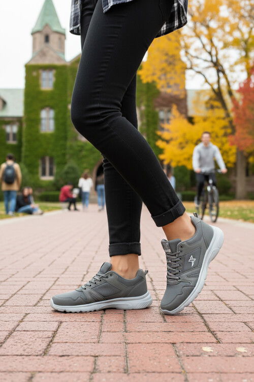 Smoked Lightweight Flexible Unisex Sneakers Xstep 020-Skin G