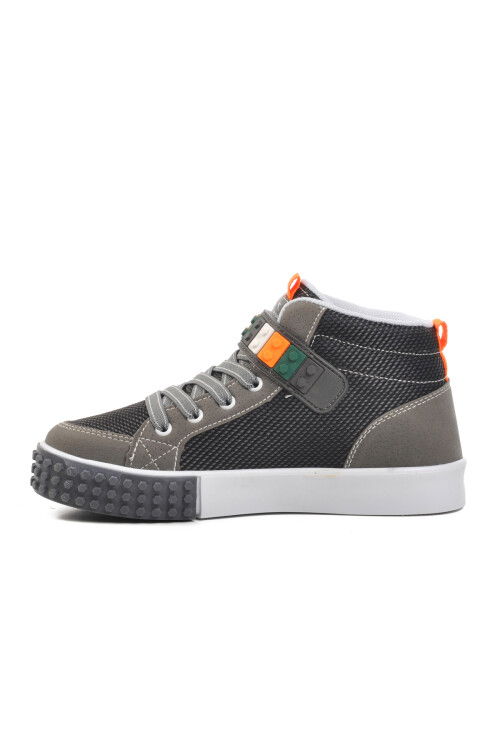 Grey Velcro Ankle Boys Sneakers North F
