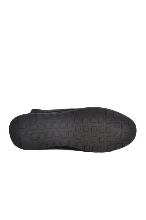 Gri Lastik Bağcıklı Erkek Sneaker 25K582 M