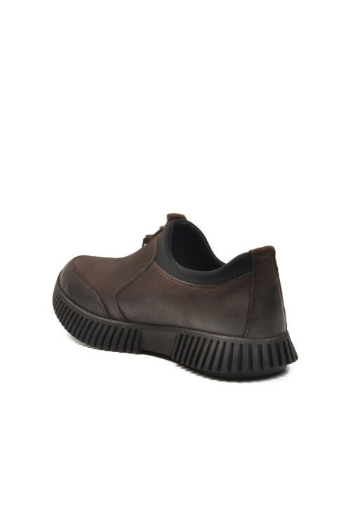 Kahve Hakiki Deri Kaymaz Taban Kadın Casual Ayakkabı 25405007K Z